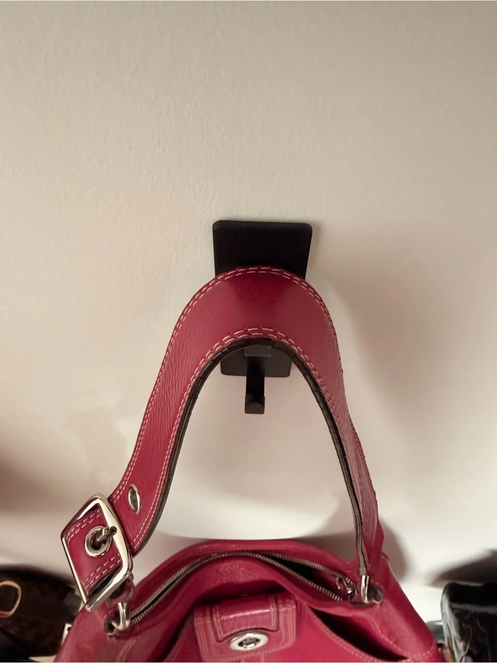 Coach pebbled shoulder bag